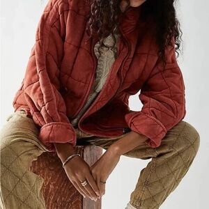 Free People Dolman Quilted Knit Jacket XS